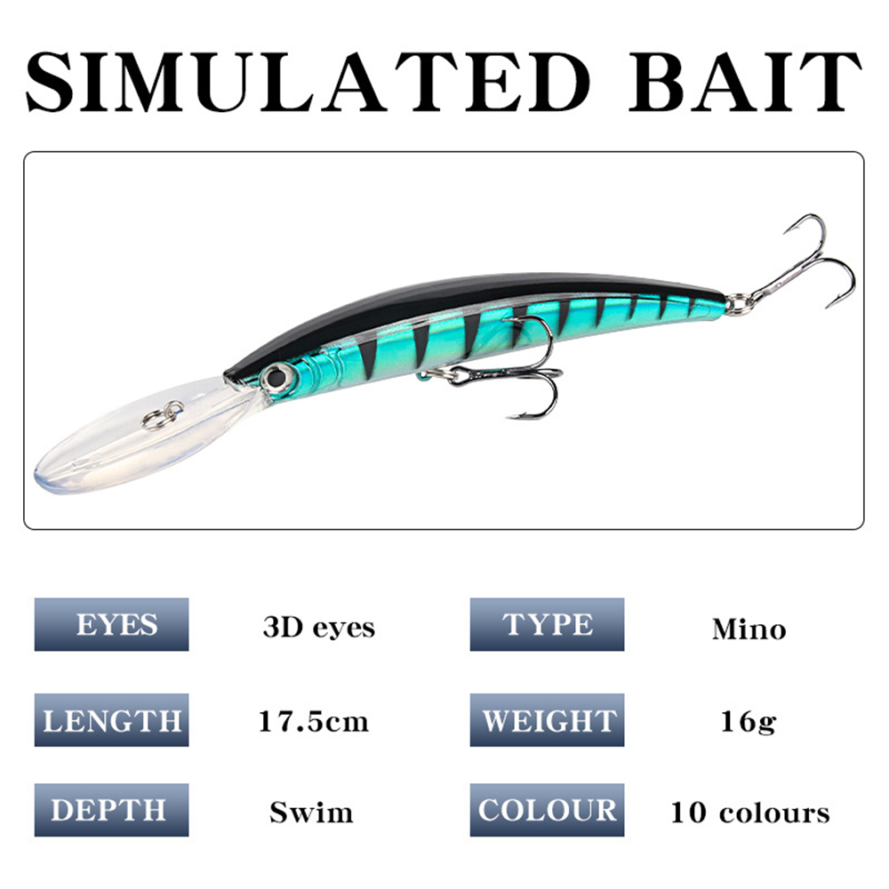 Long Tongue Minnow Fishing Lur - Fishing Lure Jerkbait ulasan dan harga