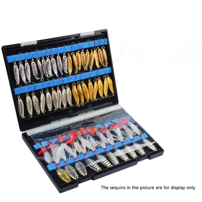 Portable Double Sided Tackle B - Fishing Lure Spoon ulasan dan harga